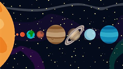 Cartoon Animation Of The Planets Of The Solar System By Or