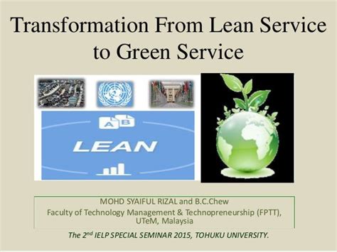 Transformation From Lean To Green Service
