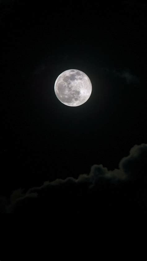 Download Wallpaper 1080x1920 Full Moon Moon Clouds Night Samsung