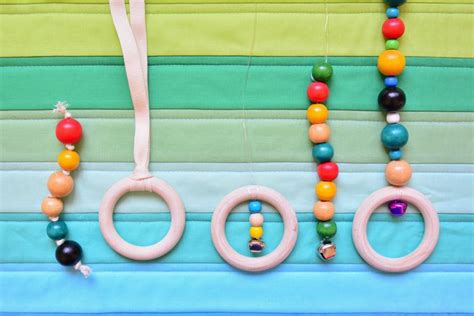 Diy Baby Toys With Beads And Wooden Rings Montessori Baby Toys Baby