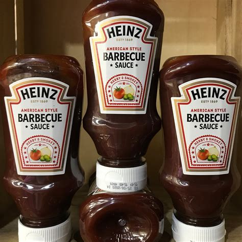 1kg Heinz American Style Squeezable Barbecue Sauce 4x Bottles Of 250g