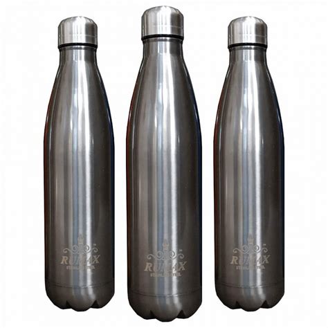 Steel Water Bottles Rumax Ozone Stainless Steel Water Bottle 1 Litre Set