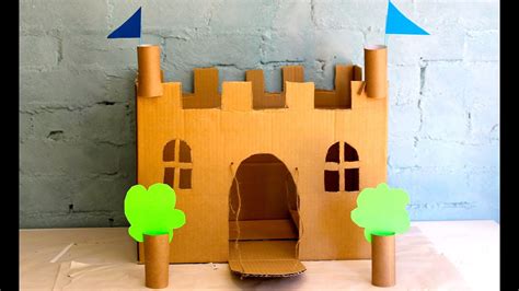 How To Make Your Own Cardboard Play Castle Youtube
