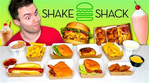 Maybe you would like to learn more about one of these? Trying Shake Shack's ENTIRE MENU! Fast Food REVIEW - YouTube