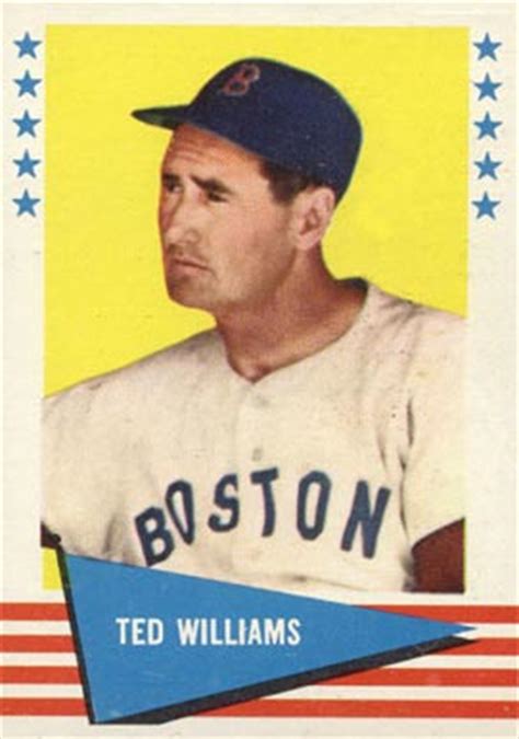 Maybe you would like to learn more about one of these? 1961 Fleer Baseball Greats Ted Williams #152 Baseball Card ...