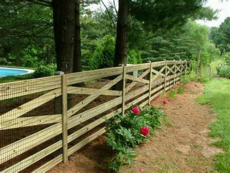 Country Style Wooden Fence Fences Pinterest