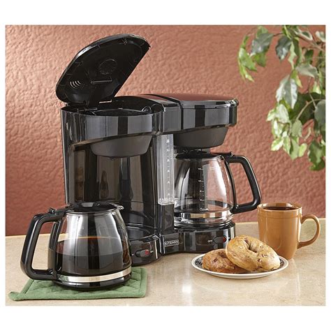 A wide variety of coffee maker for kitchen options are available to you, such as function, power source, and warranty. Dual Coffee Maker, Black - 170614, Kitchen Appliances at ...