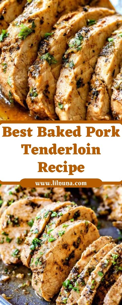 Three ingredient baked pork tenderloin recipe! Best Baked Pork Tenderloin Recipe | Pork tenderloin ...