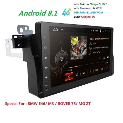 9 Inch 4quadcore 2g16g Android 81 Car Gps For Bmw E46 Radio