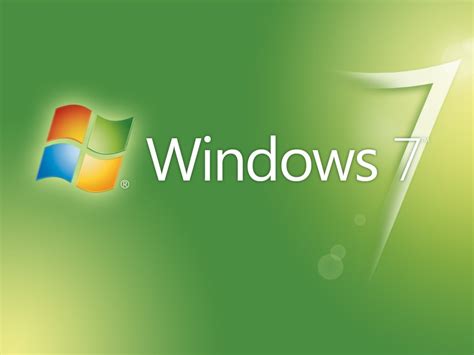 Greenish Windows 7 Logo Wallpaper Hd Wallpapers
