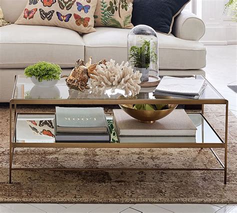 Pottery Barn Coffee Table Decor How To Decorate A Coffee Table
