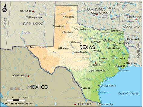 Texas Geografía Física La Guía De Geografía