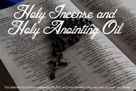 Holy Incense And Holy Anointing Oil — Bible Healing Oils