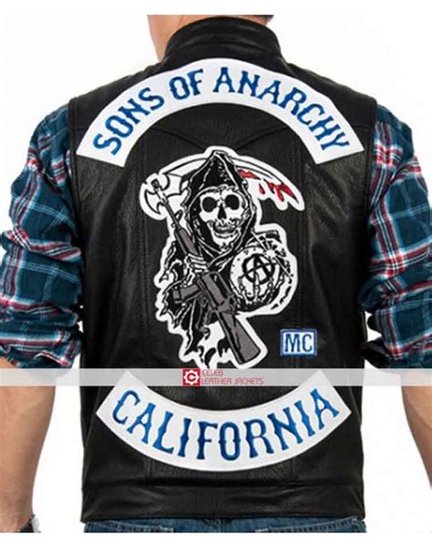 Sons Of Anarchy Vest Charlie Hunnam Jax Teller Vest Leather