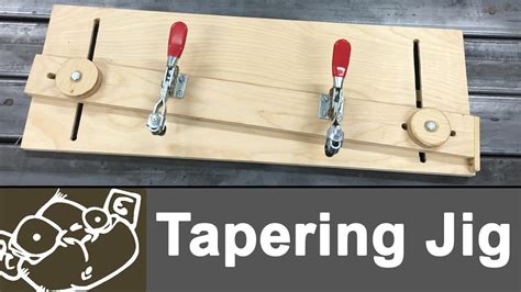 Make a Tapering Jig for the Table Saw. Get more details here: https