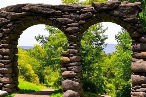 A Beautiful Stone Arch Architecture Nature Landscape Brick Archway