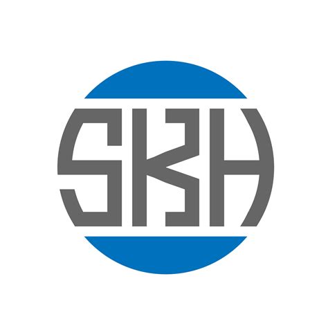 Skh Letter Logo Design On White Background Skh Creative Initials