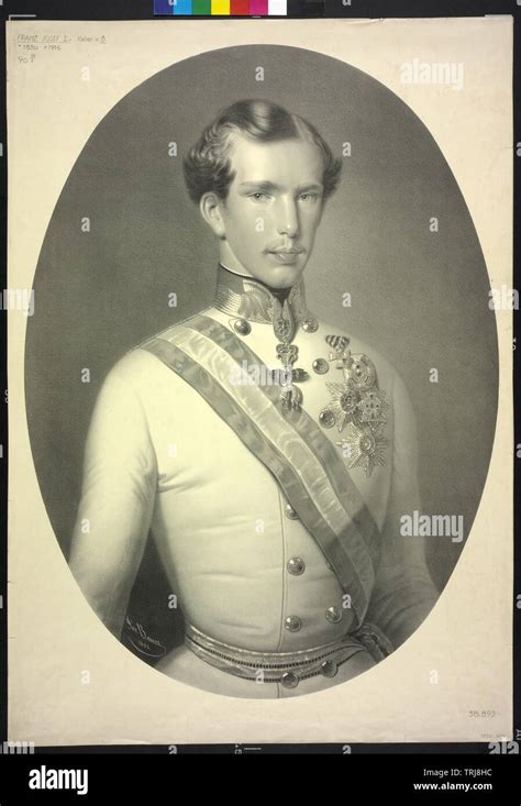Franz Joseph I Emperor Of Austria Picture In Young Years In Gala