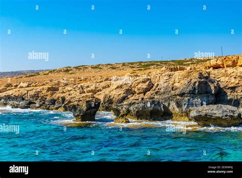 Sea Caves At Cape Greco In The South Eastern Cyprus Stock Photo Alamy