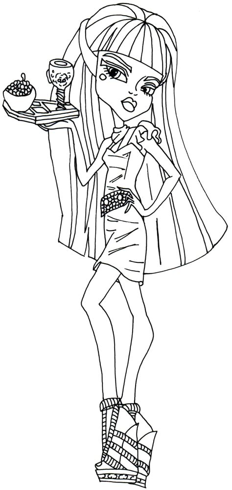 Free Printable Monster High Coloring Pages Cleo De Nile Creepateria