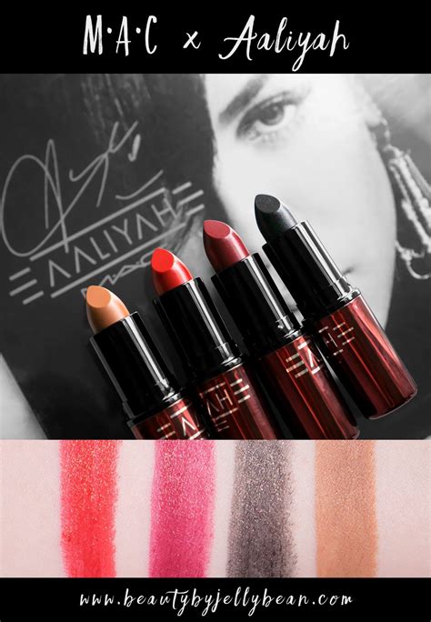 Mac X Aaliyah Collection Lipsticks Review And Swatches