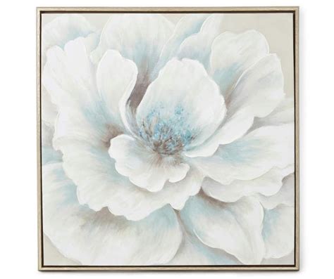 I Found A White Flower Canvas Art With Frame At Big Lots For Less Find