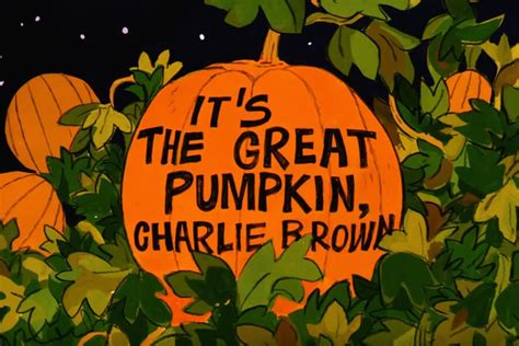 Its The Great Pumpkin Charlie Brown Is Featured In An Animated Scene