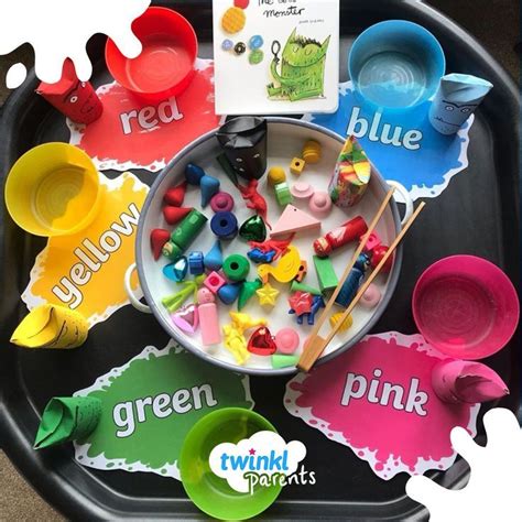 Pin On Tuff Trays 09f Preschool Color Activities Color Activities