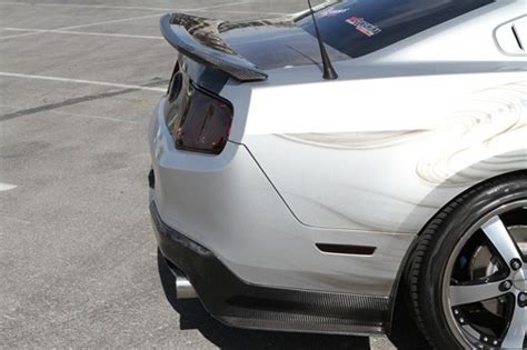 2010 2014 Mustang Carbon Fiber Rear Diffuser Splitters Pair V6gt