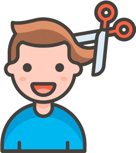 Maybe you would like to learn more about one of these? Man Getting Haircut Emoji - Icon Clipart - Full Size ...