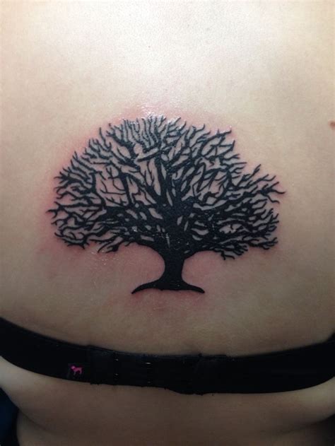 Oak Tree Tattoo With My Dads Initials Hidden In It Cjm Done At