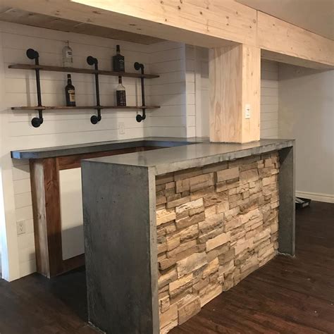 Which texture do you want to show on top? 5 Must Haves For Setting Up A Basement Bar | Bar ...