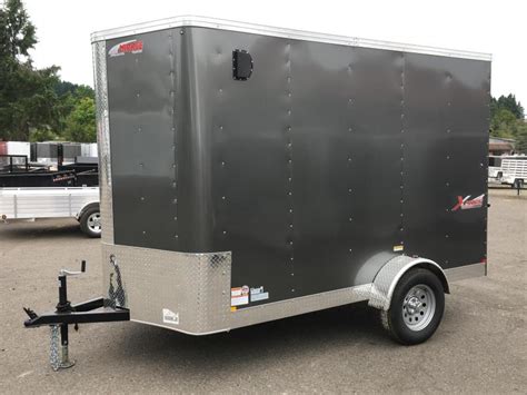 6x10 Enclosed Cargo Trailer With Rv Door And Ramp Door Near Me