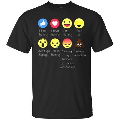 Funny Fishing Emoji T Shirt Minaze