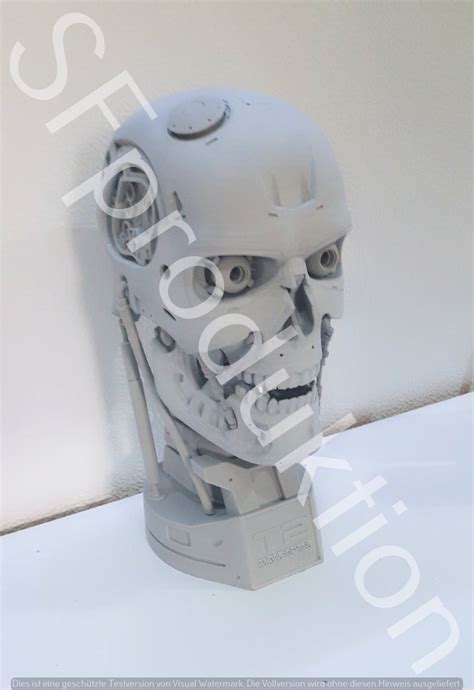 T2 Terminator T800 Endoskeletton Head 11 Lifesize Kit Etsy