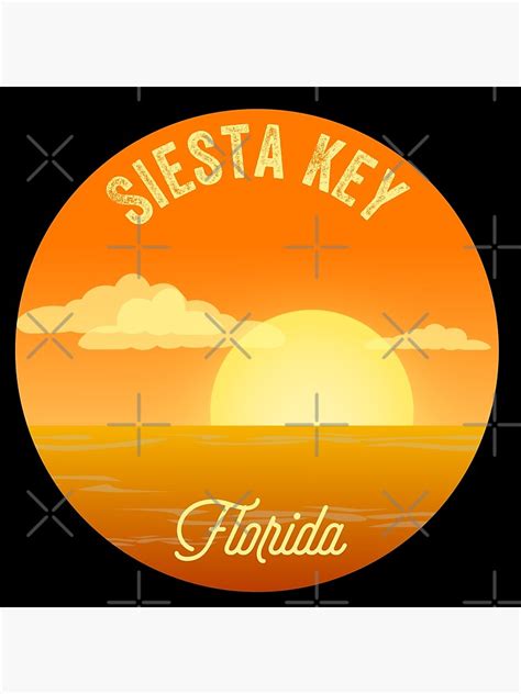 Siesta Key Florida Poster By Investingroad Redbubble