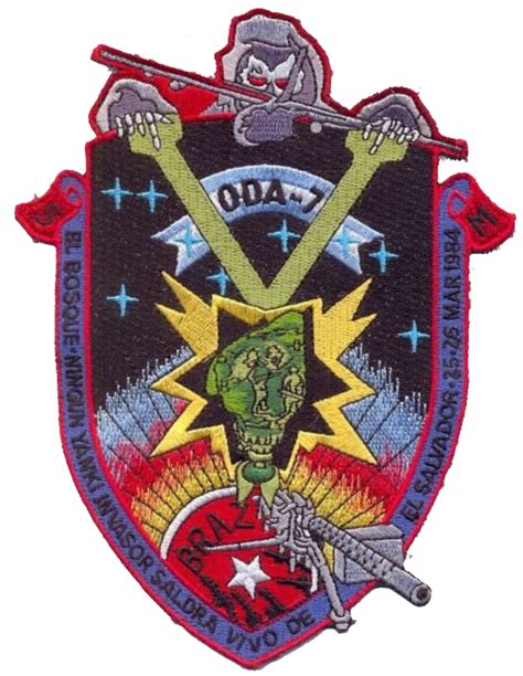 3rd Bn 7th Special Forces Group Airborne El Salvador Oda 7 Patch