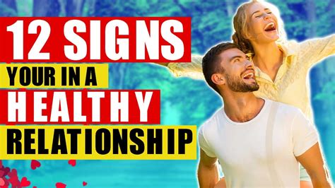 Signs You Re In A Healthy Relationship Relationship Goals Youtube