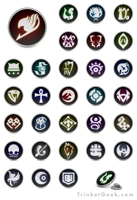 Fairy Tail Guild Symbol Pin Badges Fairy Tail Guild Fairy Tail Anime