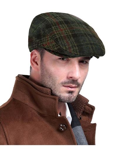 Mens Premium 100 Wool Classic Flat Ivy Newsboy Collection Hat C512bqy5u2d
