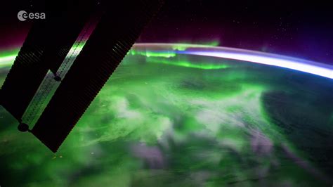 Esa Stunning Aurora As Seen From The Space Station