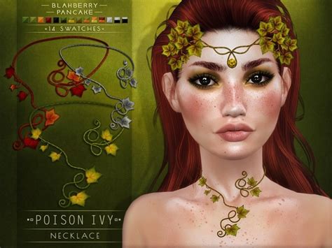 Poison Ivy Necklace And Circlet At Blahberry Pancake Sims 4 Updates
