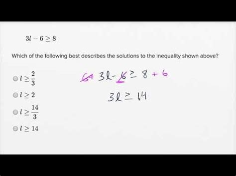 Solve the inequality and interpret the solution. Solving Systems Of Linear Inequalities Worksheet Answers ...