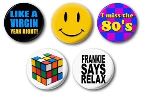80 s theme 5 set 5 x 25mm 1 button badge novelty cute retro disco party ebay