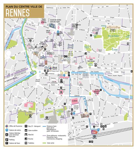 Plan Centre Ville Rennes As Connect V Nement