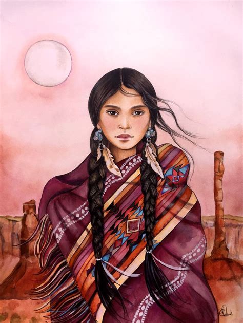 Full Moon In The Desert Painting By Claudiatremblay On Etsy Native