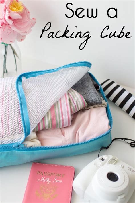 To add the mesh top to our diy packing cube. Tutorial: DIY packing cubes to organize your suitcase - Sewing