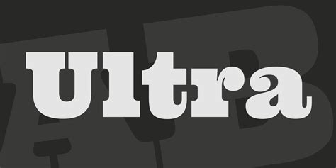 Ultra Font Free Download And Similar Fonts Fontget