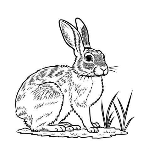Burgess Animal Book Cottontail Rabbit Rabbit Coloring - Etsy