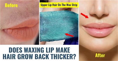 Does Waxing Lip Make Hair Grow Back Thicker